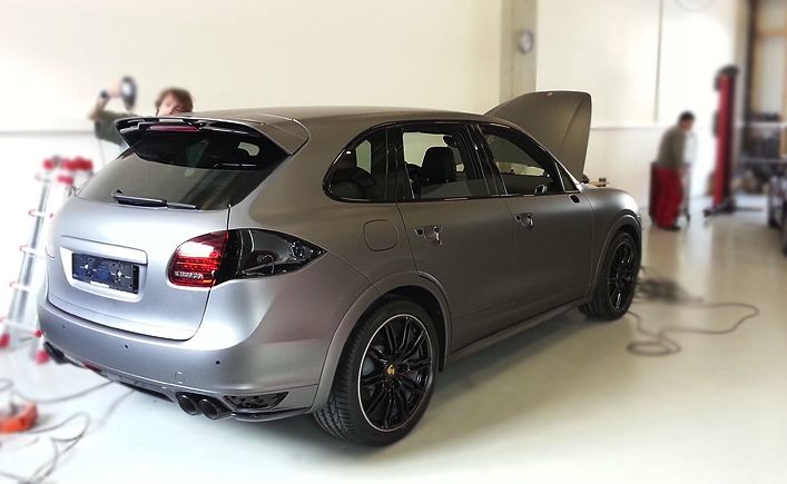 Porsche Cayenne, Vollfolierung matt